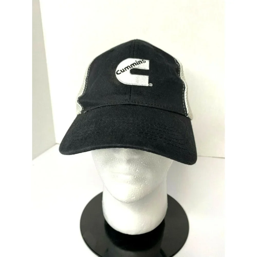 VTG Cummins Diesel Blank2Branded Black & White Snap Back Trucker Hat